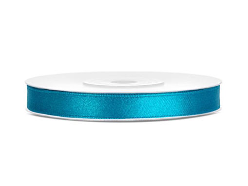 Picture of SATIN RIBBON TURQUOISE 6MM PER METRE